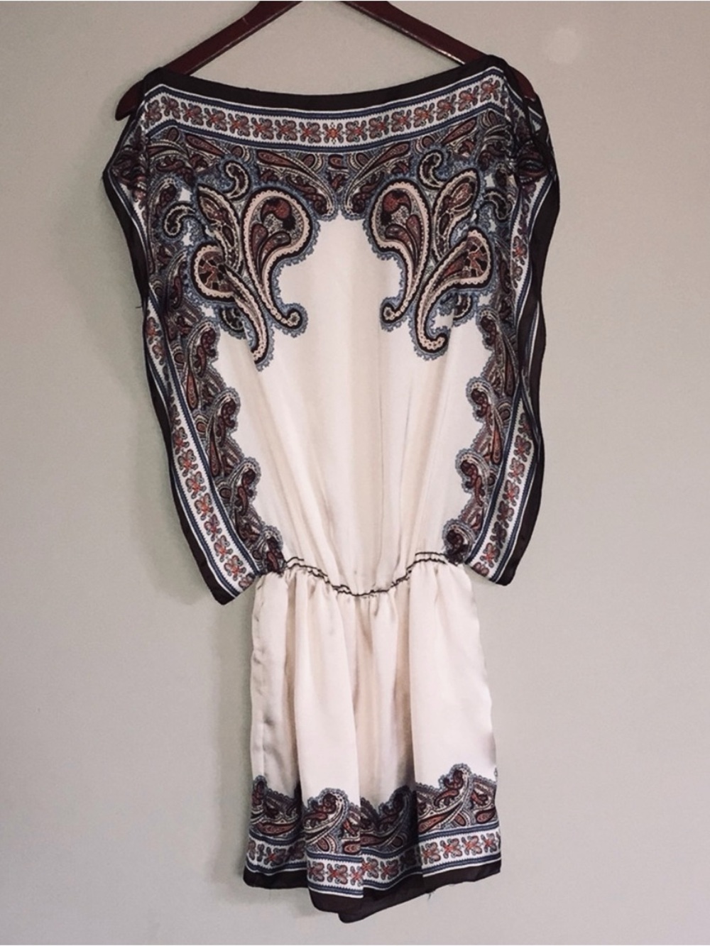 Max Studio Satin Paisley Dress
